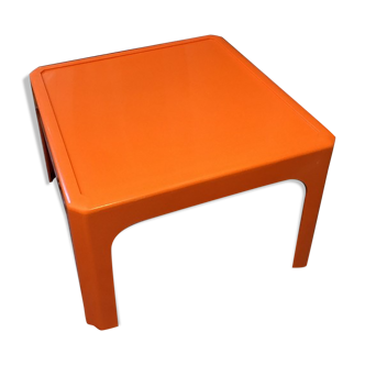 Coffee table basse orange Gilac n°1872 1970