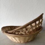 Set of 3 woven wicker baskets