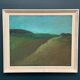 Huile sur toile originale suédoise – "Paysage" par Dina Mortensen – Signé DM – Vintage et encadré – 53 × 45,5 cm (20,9" × 17,9")