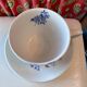 Tea cup and sub-cup English dishes blue flowers