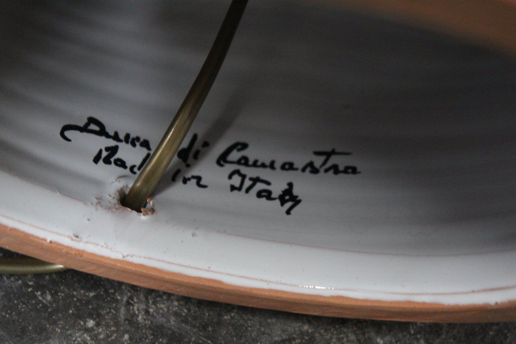 Mid-century bordeaux ceramic office lamps 60s