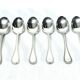 CHRISTOFLE - 6 MOCHA SPOONS MODEL PEARLS