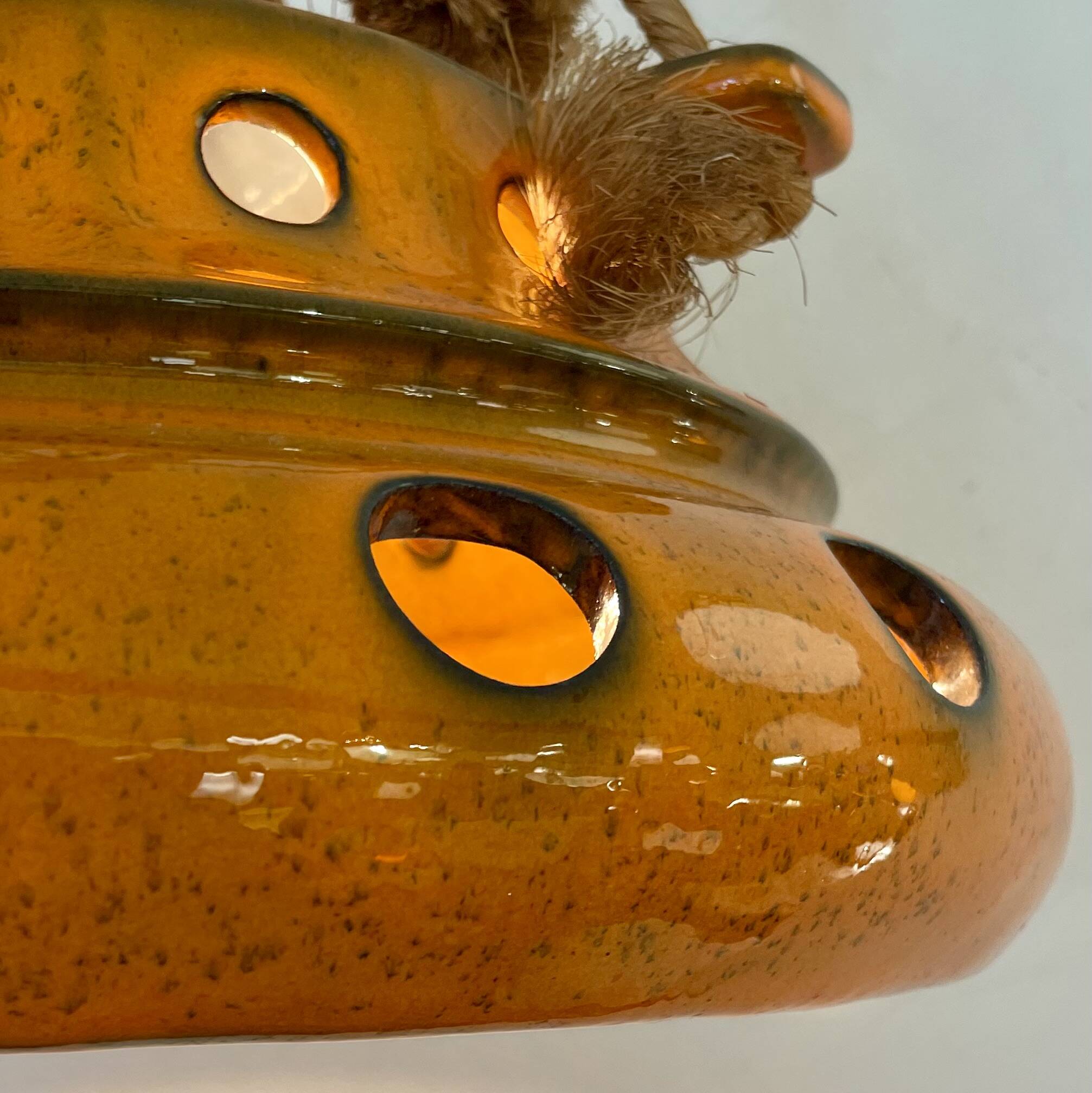 Mid-Century Modern Ceramic Pendant Light, 1970s