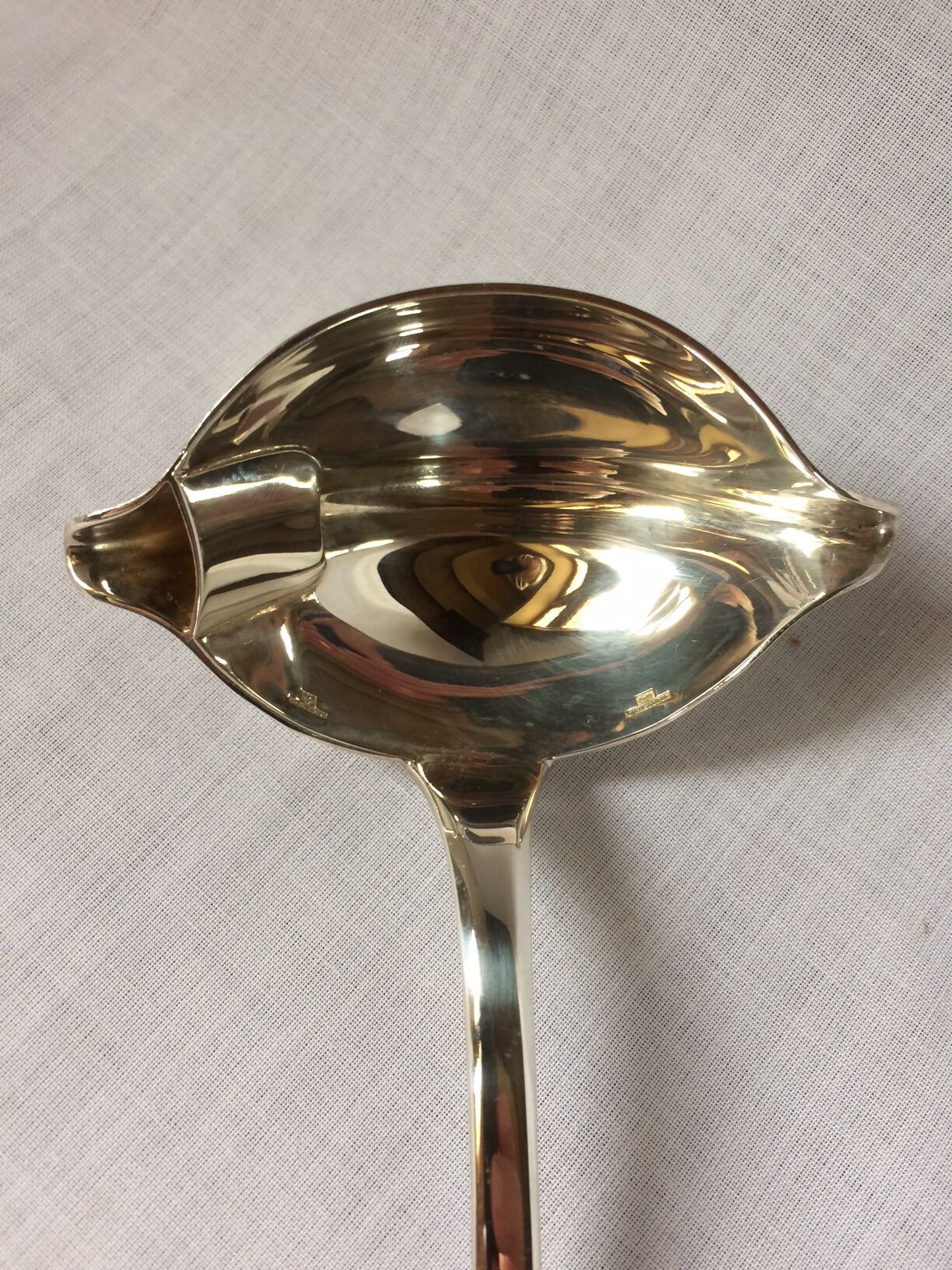 Christofle silver metal sauce spoon