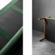 Vintage Mid-Century Modern Rosewood & Green Velour 3-Seater Sofa and Chair