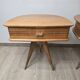 Paire de table de chevet vintage tripode années 50