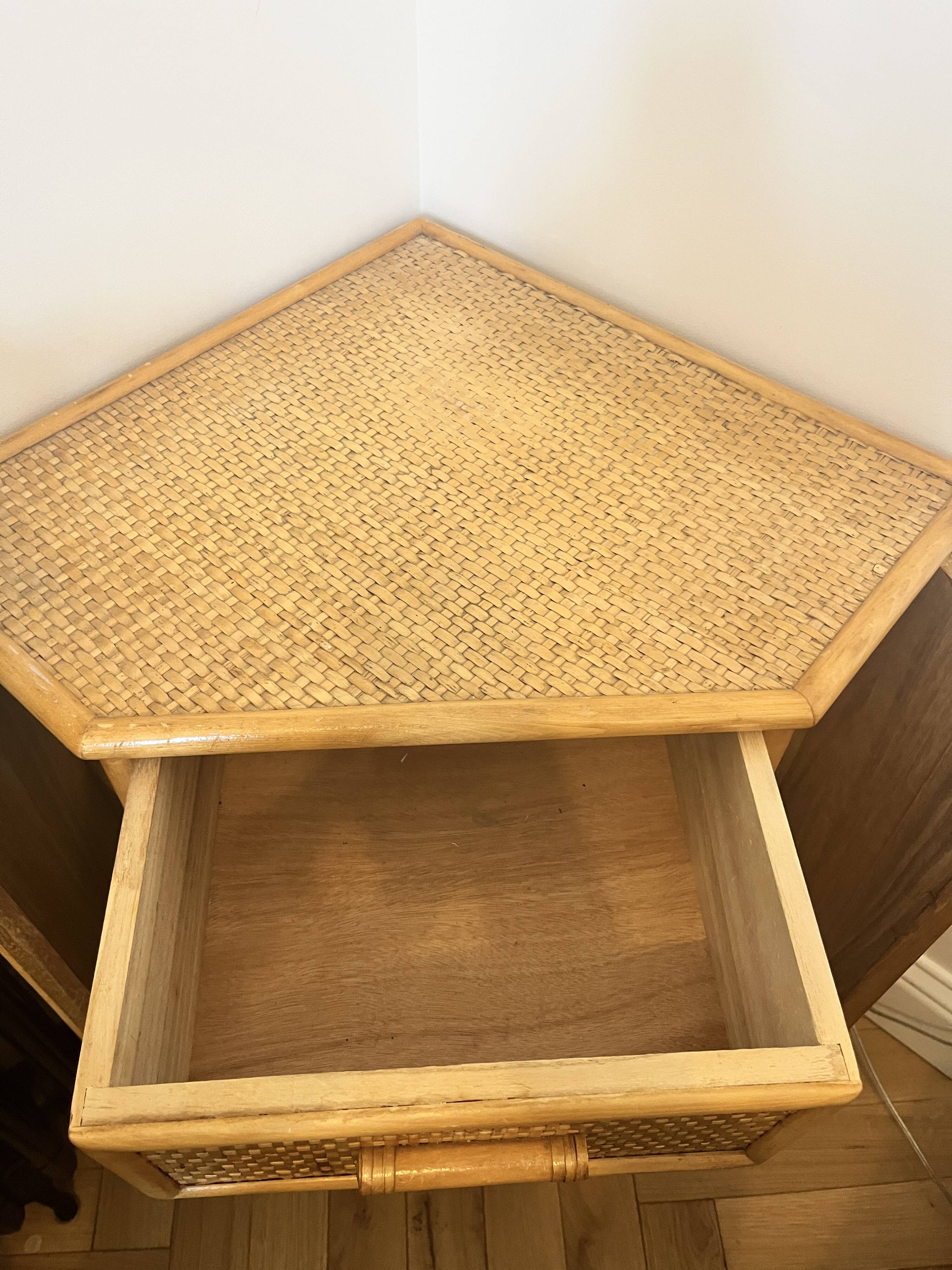 Corner rattan furniture