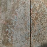 Blue exotic wooden stool