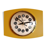 Vintage clock, "Yellow Kiplé" wall clock