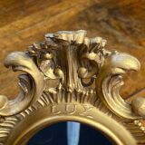 Baroque mirror in resin