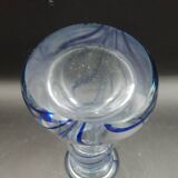 Blue Murano glass vase by Seguso, Italy 1970