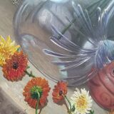 Pair of paintings of flowers