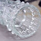 Vintage Sklo Union Molded Glass Vase 1970