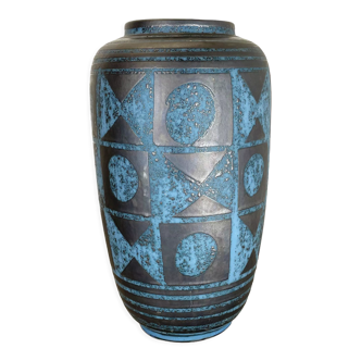 Vase en céramique de lave grasse « Ankara » par Heinz Siery Carstens Tönnieshof, Allemagne Années 1960