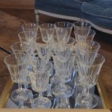 70's water glasses and wine glasses set