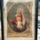 Framed religious image – "Per Mariam ad Jesum" – Paris, circa 1900