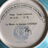 Longwy Faïence decorative plate