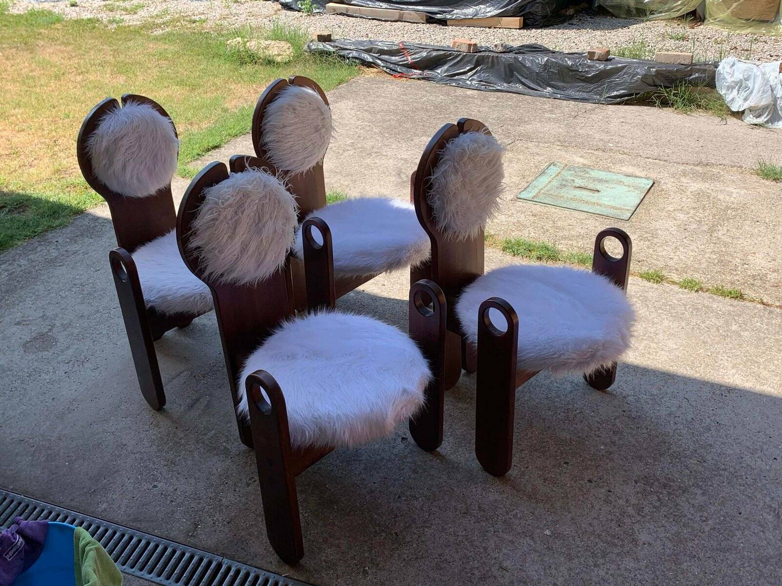 Vintage dining chairs by Szedleczky, 1970s, set of 4