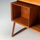 Svend Age Madsen freestanding desk in teak H.P. Hansen Denmark 1960