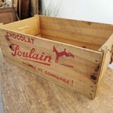 Vintage wooden box Chocolat Poulain