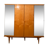 60s mahogany cabinet, 4 doors