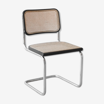 Chaise cesca b32 noire par Marcel Breuer