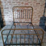 Lit ancien en laiton 204x125