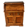 Secretary with a curtain in cherry wood – Small storage desk, second hand.