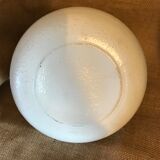 Glass ball vase painted sandstone style