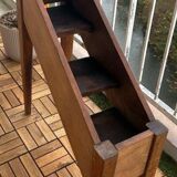 Flower pot holders wooden old staircase