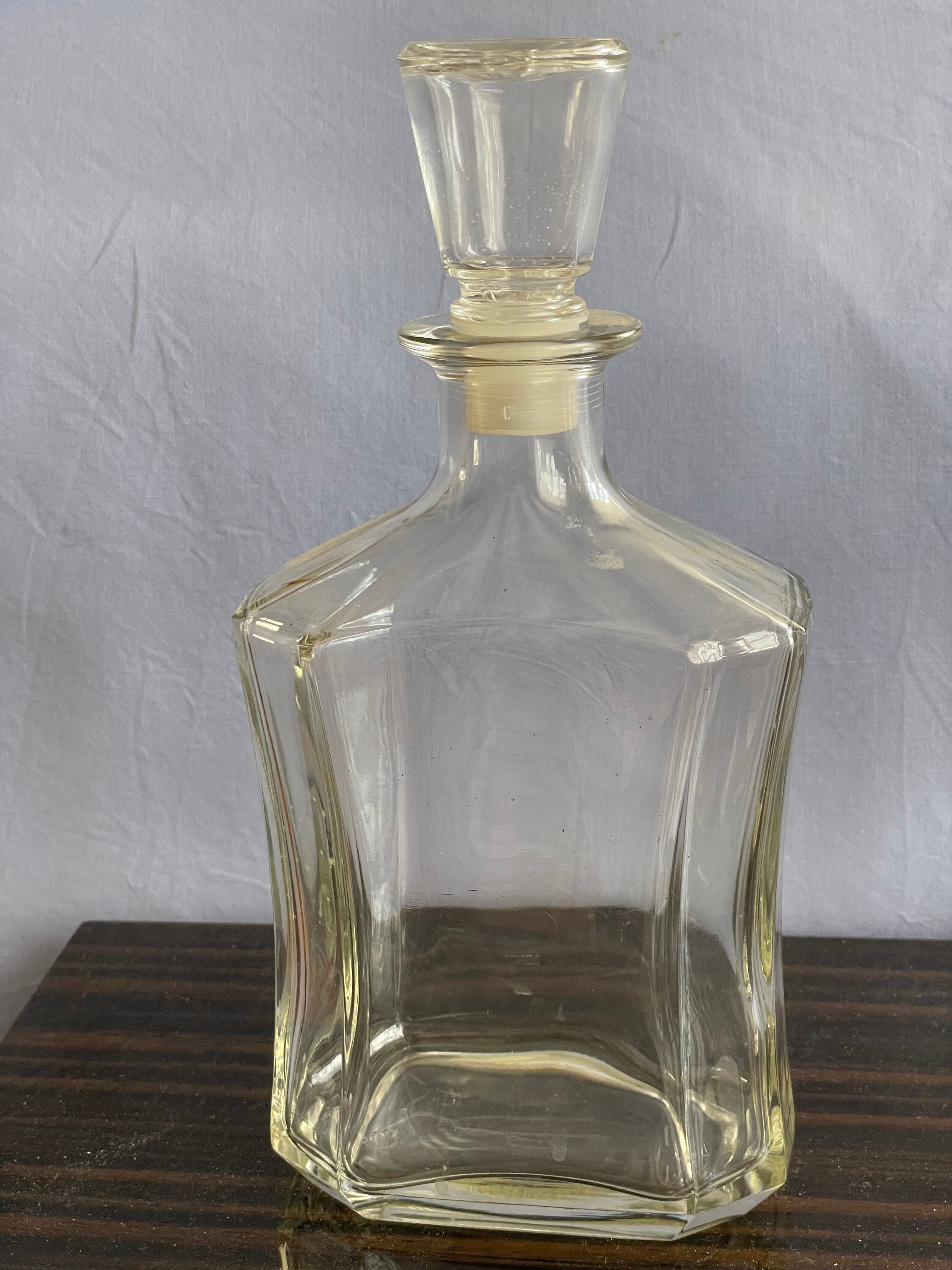 Father of 75 cl vintage glass whisky or liqueur decanters