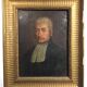 Ancient painting, portrait of a man of law, 19th century