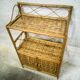 Etagère vintage en rotin