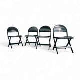 4 x Niels Gammelgaard / Ikea vintage / folding chair / 1993