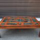 Contemporary coffee table wood and marble