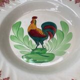 Ancienne assiette Choisy Leroi Céramique Décor au Coq