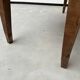 Solid walnut farmhouse table with spindle legs