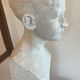 Bust portrait of a child in plaster signed René Pajot for his friend Louis Palacio