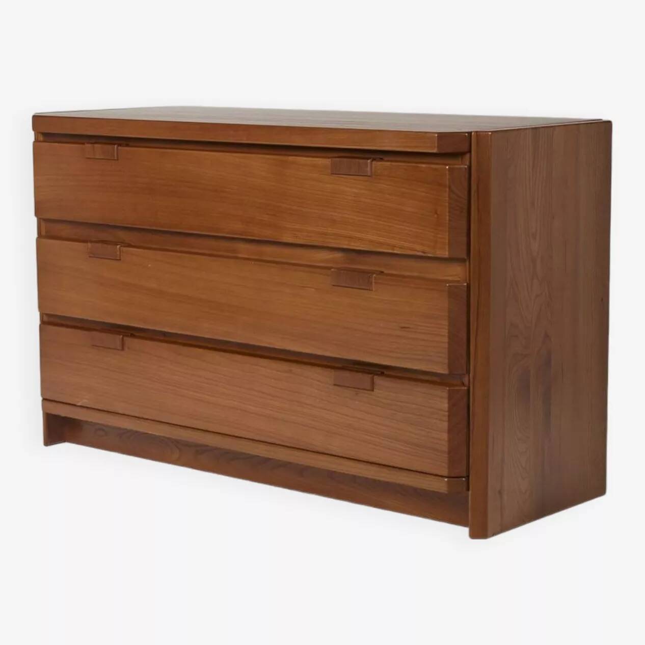 Elm wood chest of drawers by Luigi Gorgoni