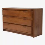 Elm wood chest of drawers by Luigi Gorgoni
