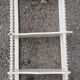 charming curved shelf with 2 turned wooden supports