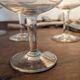 Coupes en verre ciselé années 50