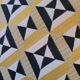 Coussins graphiques passepoil cuir