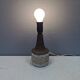 Ceramic table lamp, Danish, from the 1970s-80s. In earth tones.