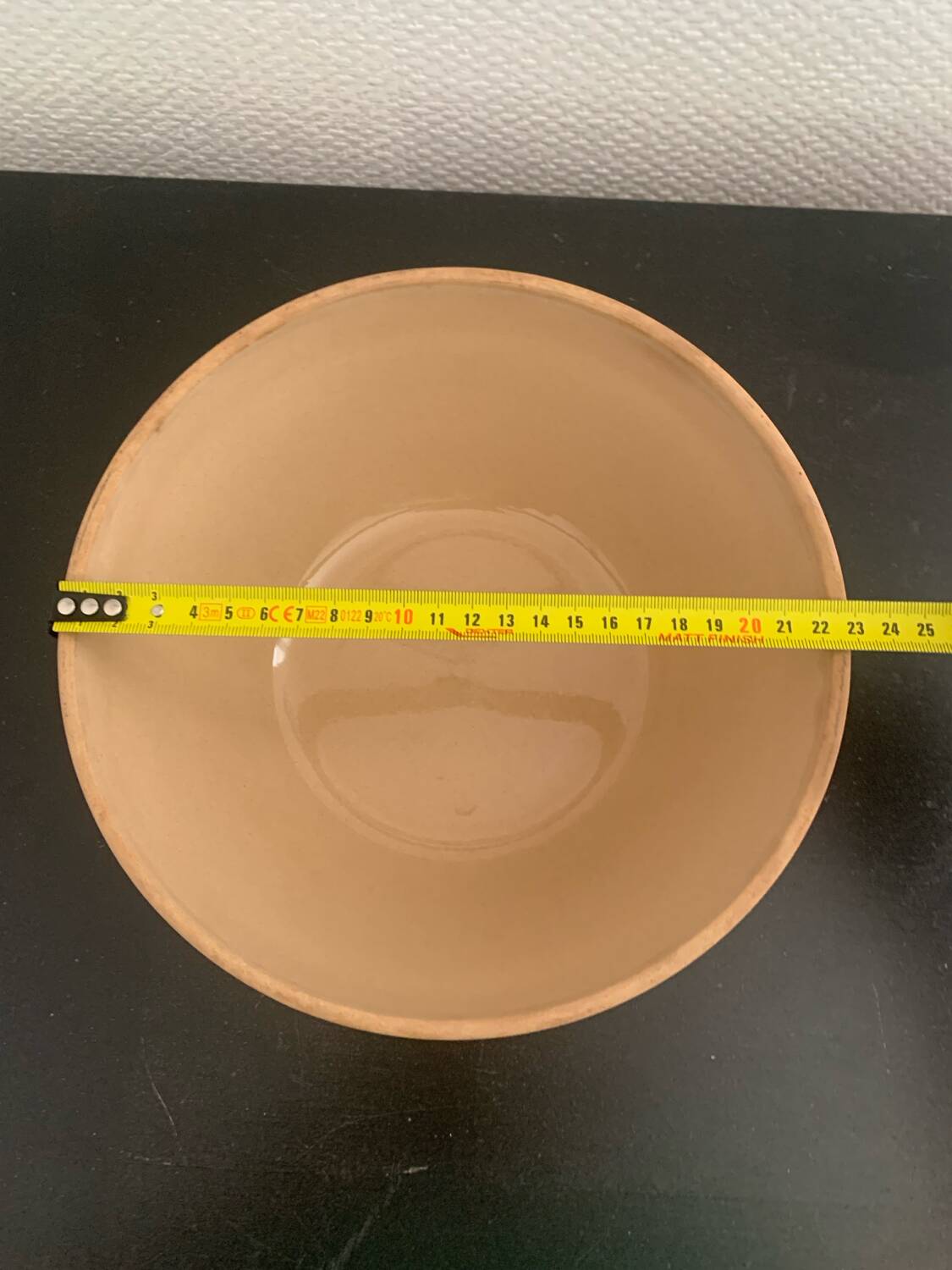 Stoneware salad bowl, Gien France