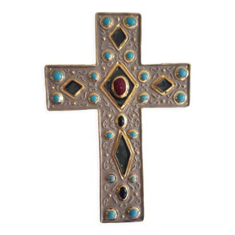 Glazed ceramic cross of Lembo