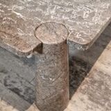 Set of 2 marble coffee tables by Angelo Mangiarotti, 1975