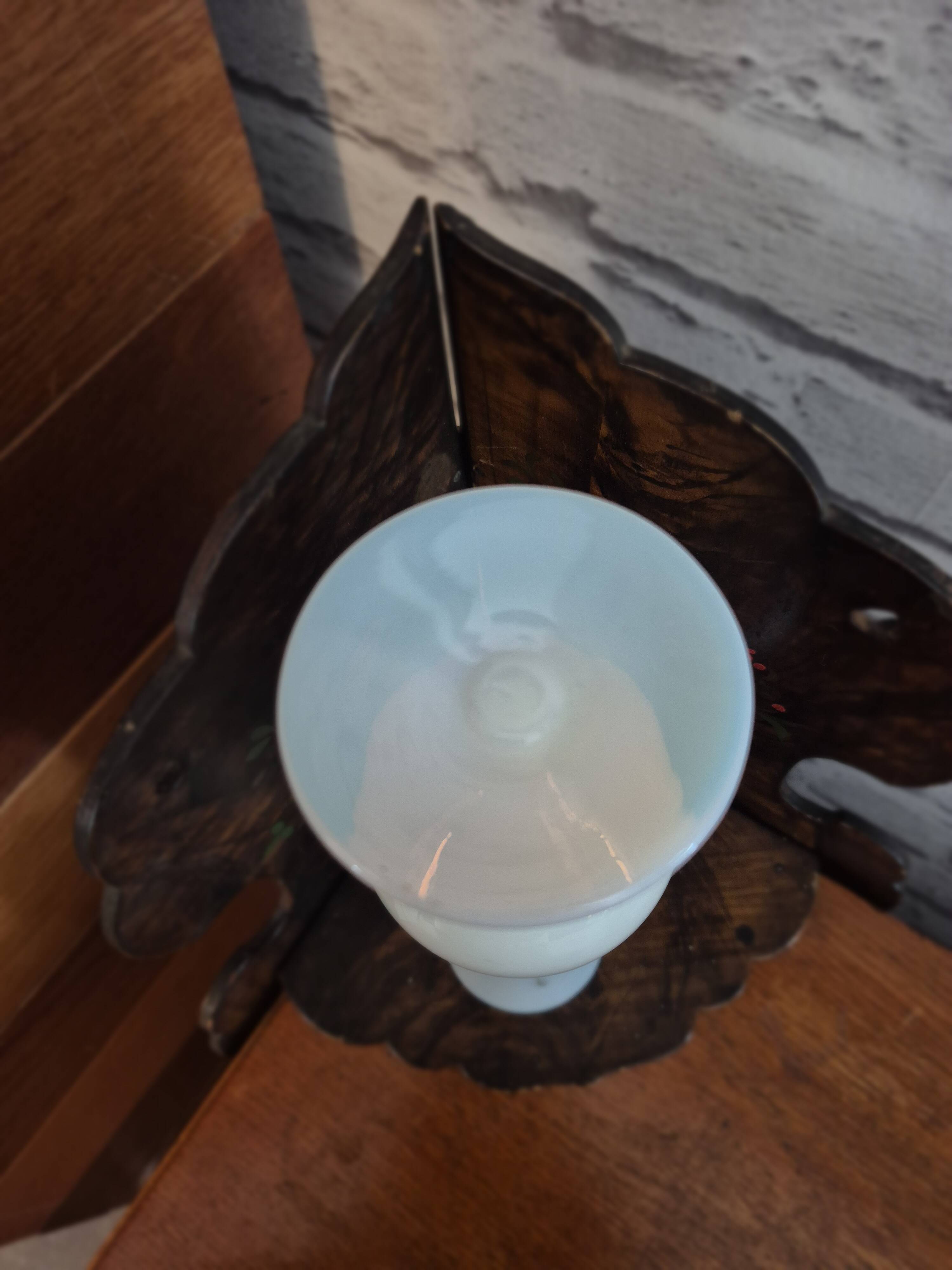 Vintage painted opaline soliflore vase