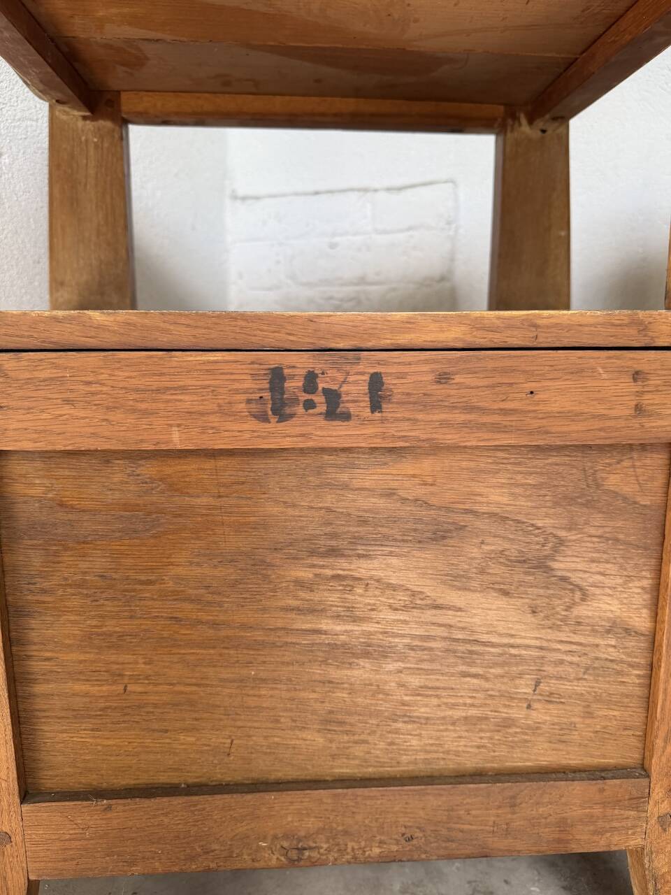 Pair of oak bedside tables 1950