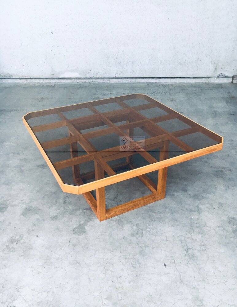 Postmodern Octagonal Square Dining Table, 1980s